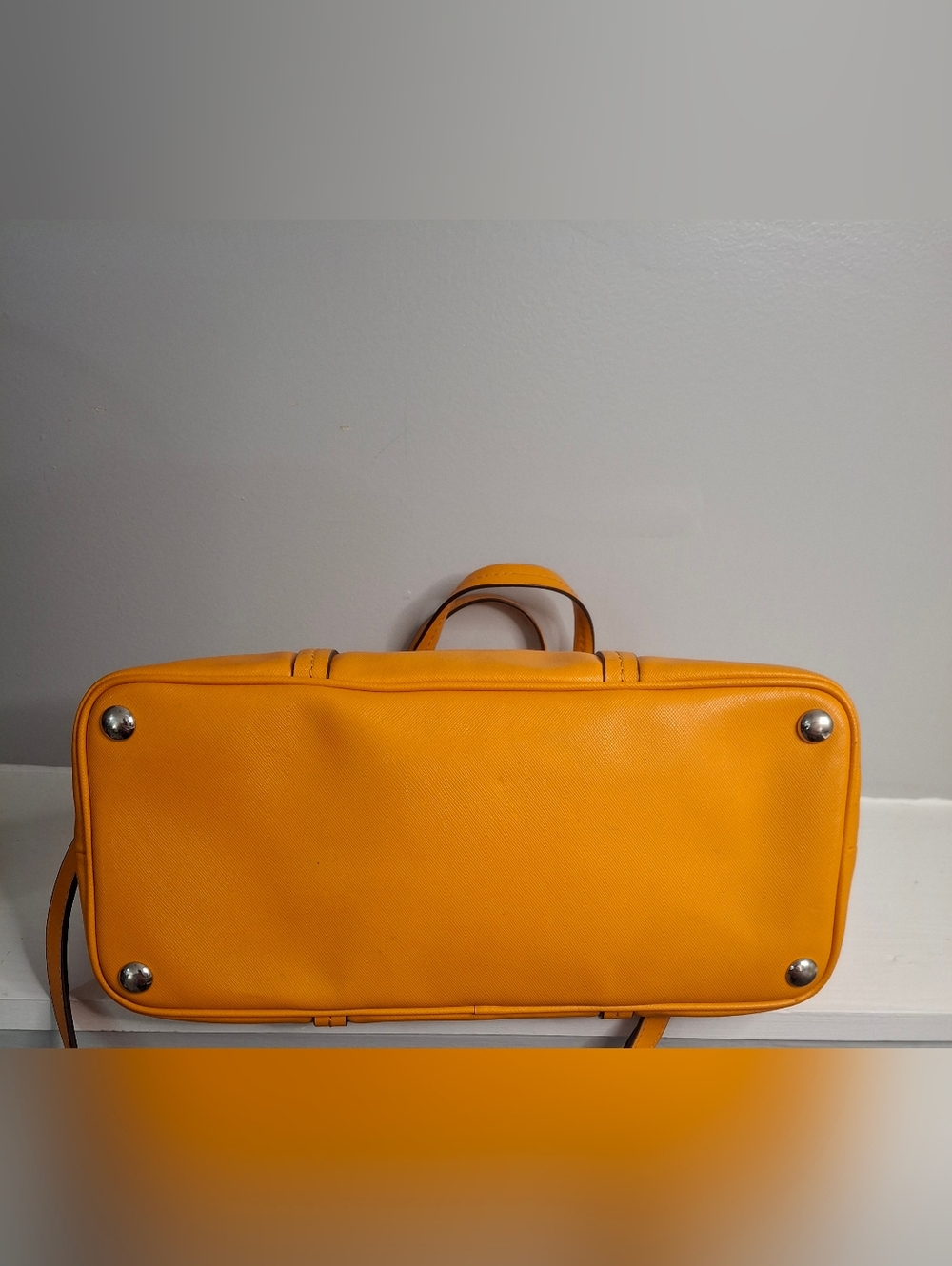 Coach Peyton Cora Domed Satchel Bag With Crossbody in Pumpkin EUC - Picture 5 of 7